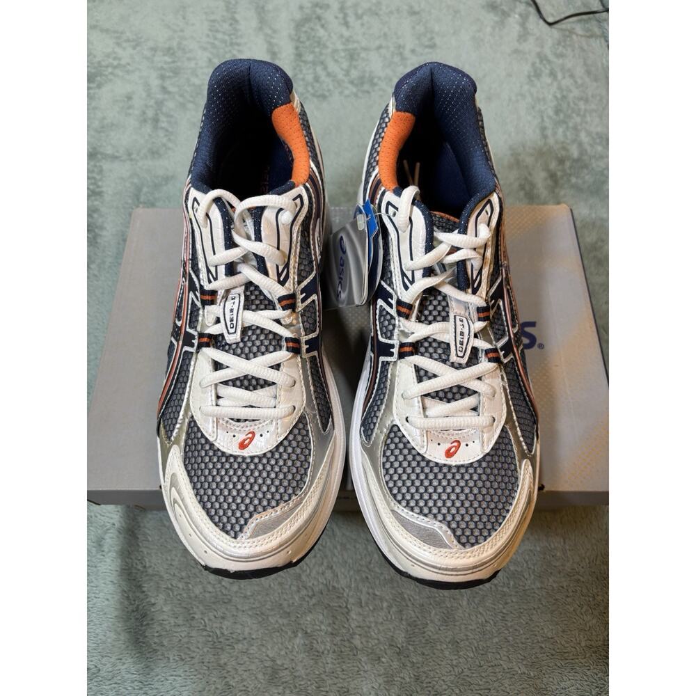 ASICS GT-2130 GEL Running Shoes New Navy Orange Mesh Low Top Athletic Sneaker